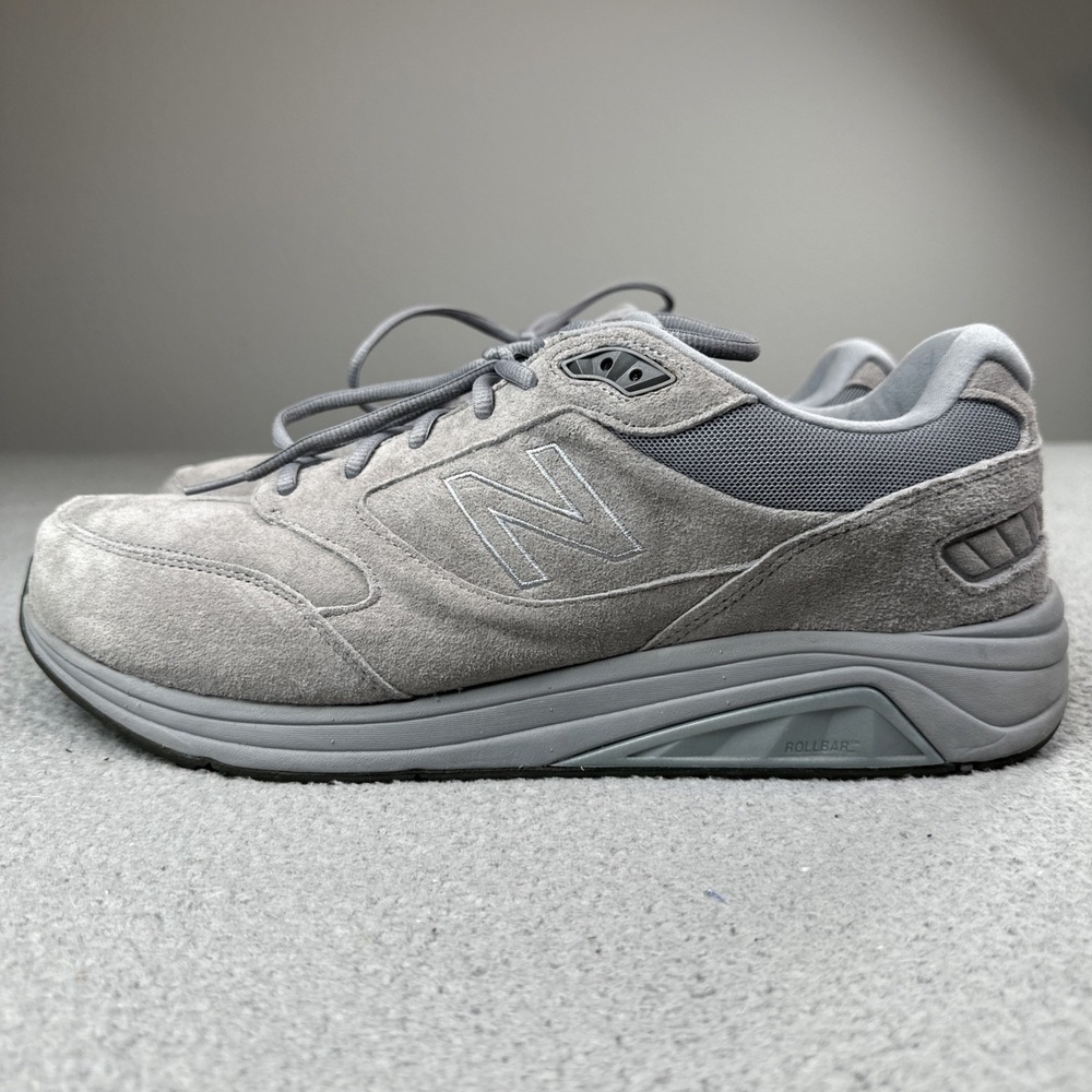 New Balance 928v3 Walking Shoes Men 14 4E Gray Suede Comfort Sneakers MW928GY3